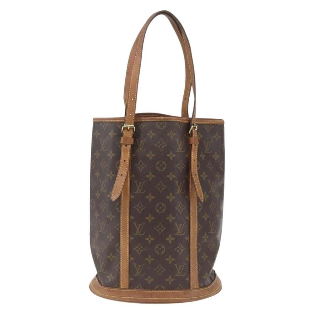 Louis Vuitton Monogram Bucket GM Shoulder Bag Brown
